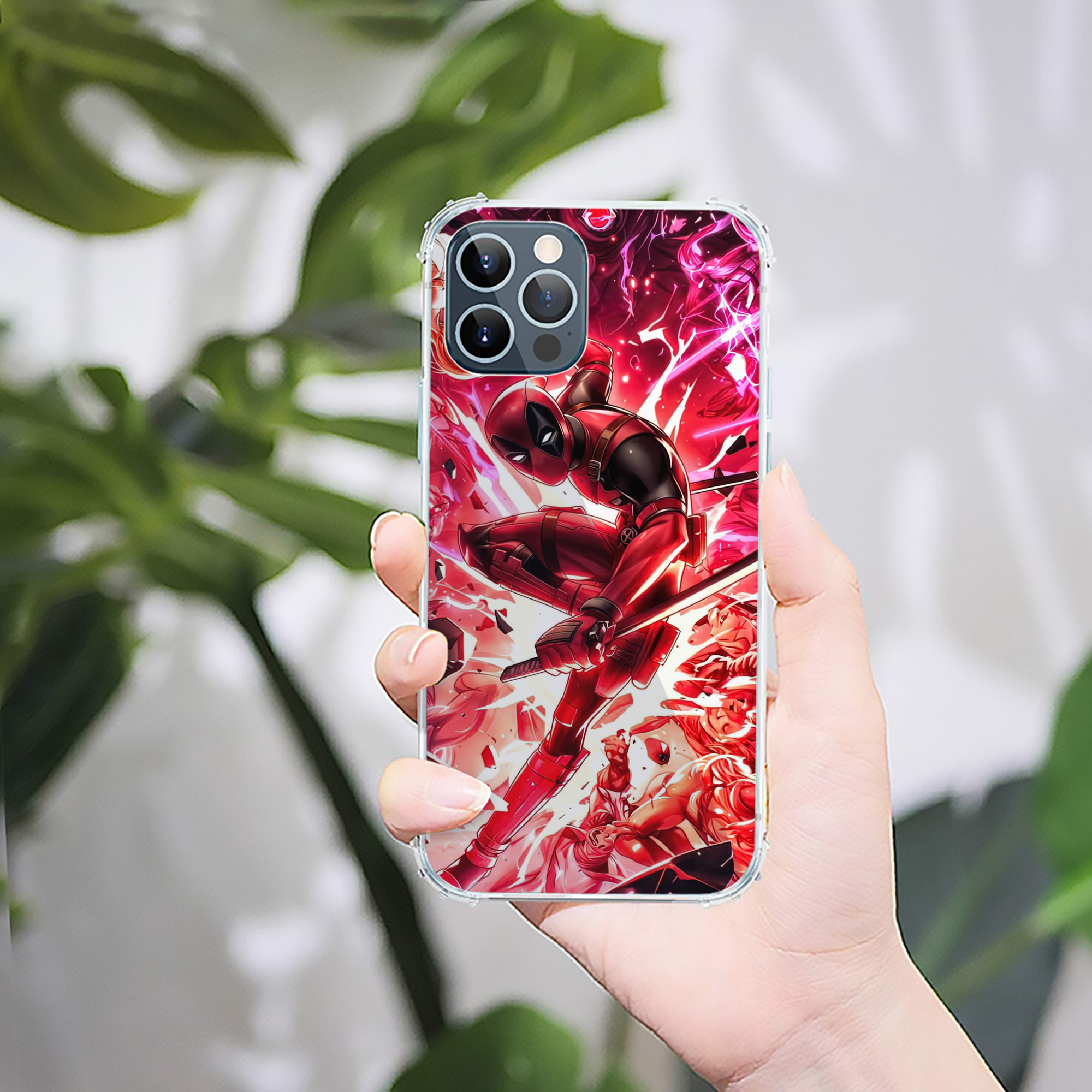 （画像用） Deadpool デッドプール 【iPhone 12シリーズ対応】透明スマホケース（クリアソフトケース）